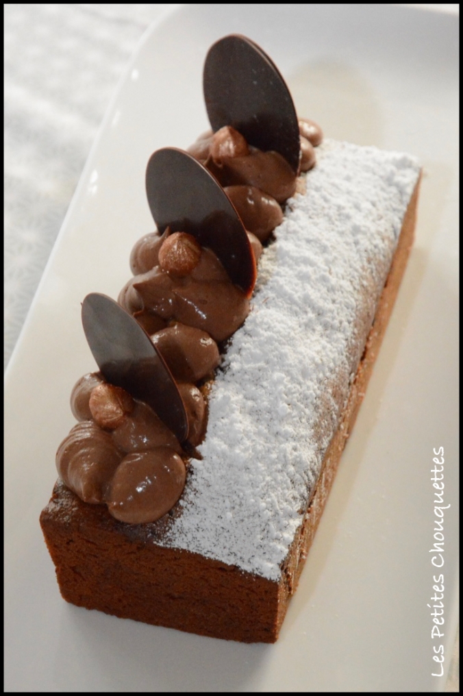 Cake chocolat noisettes 5